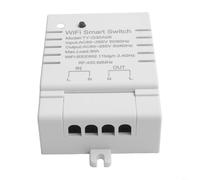 Para Tuya para módulo de interruptor WiFi inteligente 30 A CA 85-265 V con monitor kWh, temporizador de control de voz para relé para automatización del hogar DIY | Modo de enclavamiento automático en