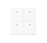 Para zigbee Interruptor de escena inalámbrico 4 botones 12 escenas para tuya Controlador inteligente para aparatos de iluminación No requiere cableado, blanco
