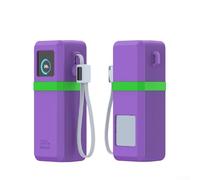 Parachoques delgado de silicona para central eléctrica UGREEN de 200 W, protector ligero a prueba de golpes con recortes precisos, color negro (morado)