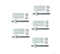 Paradas de cadena de plástico de metal 5 piezas para reparación de sierra | Paquete de 5, se adapta a MS440/MS460/044/046, evita el retroceso, para un fácil intercambio, esencial de seguridad de sierra