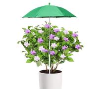Paraguas para plantas, altura ajustable, a prueba de rayos UV, portátil con | El toldo de jardín de 65 cm cuenta con un poste telescópico ajustable de aluminio para proteger las plantas en maceta del sol