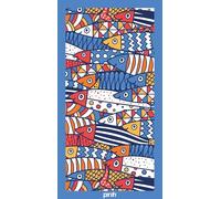 PARAH Toalla de Playa 100% algodón, Peces | Extra Suave Ultra Absorbente, Secado Rápido, Ligera Confortable, Certificado OEKO-TEX