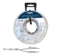 PARALELO TEXTIL TRENZADO 2x1,5mm BLANCO 5m