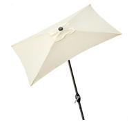 Parasol de balcón Aktive Garden con mástil de aluminio 240x200x120 cm Cream