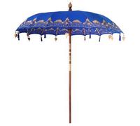 Parasol Balinés Azul 215 X 215 X 260 Cm Algodón Vidaxl