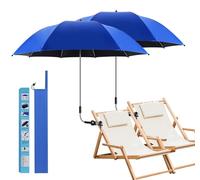 Parasol ConBlom UPF50+ con abrazadera universal, paraguas ajustable 360°, ideal para sillas de playa, terrazas, sillas de ruedas, sillas de camping y carritos de golf