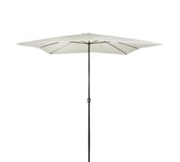 Parasol cuadrado Aktive Garden Ø300x275 cm mástil aluminio crema