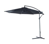 Parasol de exterior Outsunny para jardín color Negro