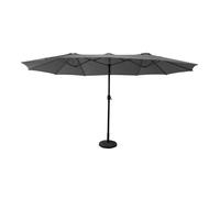 Parasol doble 2,7 x 4,6 m linai color gris