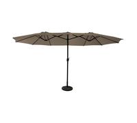Parasol doble 2,7 x 4,6 m linai color topo