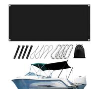 Parasol en T para barco, 2,7 x 1,5 m, transpirable, fácil de instalar con | Bimini - Parasol de extensión superior para entusiastas del capitán del deporte, aventurero, caravana, remolque