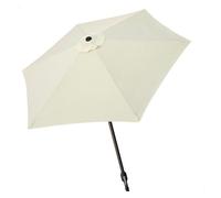 Aktive - Parasol sombrilla jardin hexagonal con ventilacion Garden diámetro 250cm - Mástil de aluminio 34 mm - sombrilla para jardin Color vainilla