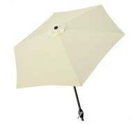 Color Baby Parasol Terraza 300 cm con Chimenea y Mástil de Aluminio 3,8 cm Color Crema