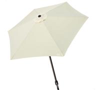 Parasol Hexagonal Mástil Aluminio Ø38 Mm, 270 Cm, Crema