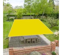 Parasol impermeable de 1,6 x 3 m, tela de toldo con protección UV para plantas y patio, valla de color crema, cubierta al aire libre para soluciones de sombra de jardín