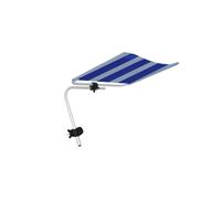 Parasol inclinable Marbueno rayas azules y blancas White and blue stripes You