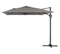 Parasol lateral de jardín en aluminio - sun 4- rectangular- 3 x 4 m - gris