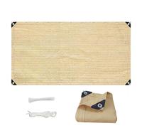Parasol para exteriores de 200 x 400 cm, resistente a los rayos UV, red de protección para balcón y patio, con ojales para invernaderos, jardines, fácil instalación, resistente a la intemperie