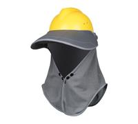 Parasol para sombrero duro, tela de malla transpirable, 45 cm, parasol para casco, cubierta para el cuello, panel de malla transpirable, para obras de construcción de verano, trabajo al aire libre