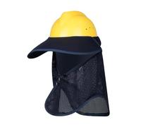 Parasol para sombrero duro, tela de malla transpirable, 45 cm, parasol para casco, cubierta para el cuello, panel de malla transpirable, para obras de construcción de verano, trabajo al aire libre