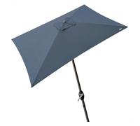 Color Baby - Parasol 300x300 cm con chimenea y mástil de aluminio 4,8 cm color antracita (53878)