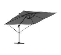 Parasol Roma Antracita 286 X 284 X 265 Cm Aluminio Y Poliéster Vidaxl