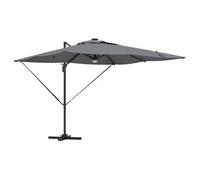 Parasol Roma Antracita 286 X 284 X 270 Cm Aluminio Y Poliéster Vidaxl