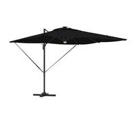 Parasol Roma Negro 286 X 284 X 270 Cm Aluminio Y Poliéster Vidaxl