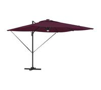 Parasol Roma Rojo 286 X 284 X 270 Cm Aluminio Y Poliéster Vidaxl