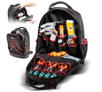 Parat Mochila de herramientas Basic Backpack 23L para electricistas, nylon, 15 compart., 6 trabillas