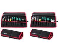 PARAT Basic Roll-Up 5990828991 - Bolsa para herramientas (15 compartimentos, nailon, con cierre, 67 x 33 x 0,5 cm), negro (Paquete de 2)