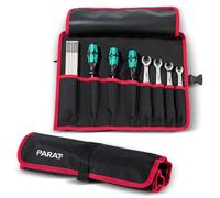 PARAT BASIC Roll-Up Case 8 - Bolsa enrollable para 8 herramientas de nailon, compacta bolsa de herramientas con cierre de ranura, rollo de herramientas vacío para artesanos, bolsa de herramientas
