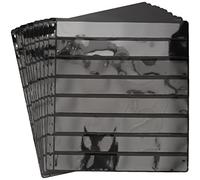 Pardo 100800 - Pack de 10 fundas de sellos - 16 alojamientos , Lámina central opaca negra y transparente a cada lado