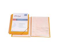 Pardo 844009 - Carpeta Espiral 40 Fundas Gomas PP, Naranja