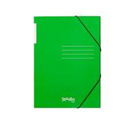 Pardo 925604 - Carpeta solapas cartón brillo con diseño estudio, color verde