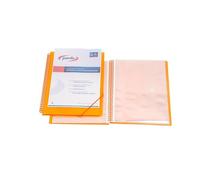Pardo carpeta 30 fundas espiral studio style pp folio naranja