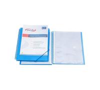Pardo carpeta 60 fundas espiral studio style pp folio azul