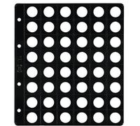 PARDO Fundas para Álbum de Monedas con Alma Opaca Negra 18mm (Set de 25)