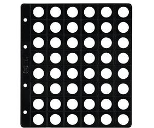 PARDO Fundas para Álbum de Monedas con Alma Opaca Negra 18mm (Set de 25)