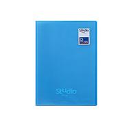 Pardo Studio Style - Carpeta 50 fundas tapas polipropileno, color azul