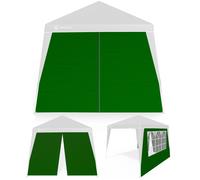 Pared Lateral Pabellón Plegable Capri Set de 2 Verde 3x3m