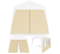 Pared lateral plegable para cenador Capri set 2 Beige 3x3m