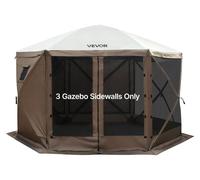 Paredes laterales para toldo, 1,73 x 1,48 m. Paredes para toldo con capa impermeable y protección contra los rayos solares. Diseño con ventana en un solo lado. Ideales para toldos de eventos al aire l