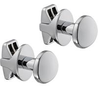 Pareja Handy Grip baño - 2 toalleros para radiadores de baño, se fijan Directamente al radiador de baño - Cromado
