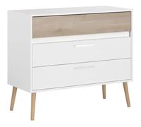 Parisot Cómoda AALBORG de 3 cajones - Blanco
