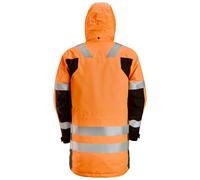 Parka unisex snickers allroundwork highvis - naranja/gris - talla 40