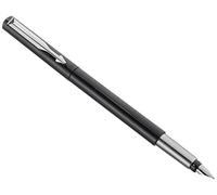 Parker 2055853 Vector Juego de pluma estilográfica, negro con cromo Compartir Ornamentales, trazo M, cinco cartuchos con tinta azul auswaschbarer