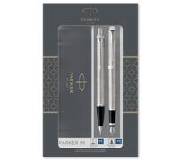 PARKER Dúo equipado IM Acero inoxidable con detalles cromados Bolígrafo me