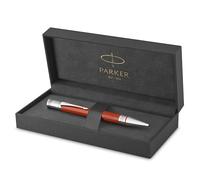 Parker Duofold Classic | bolígrafo grande de color rojo Vintage | punta mediana y tinta negra