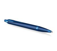 Parker IM Bolígrafo Monocromático | Tinta Azul | Acabado y Detalles en Azul | Punta Media | Estuche de Regalo